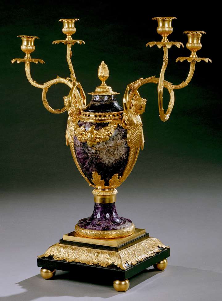 THE WARWICK CASTLE 'CARYATIC' CANDLE VASE